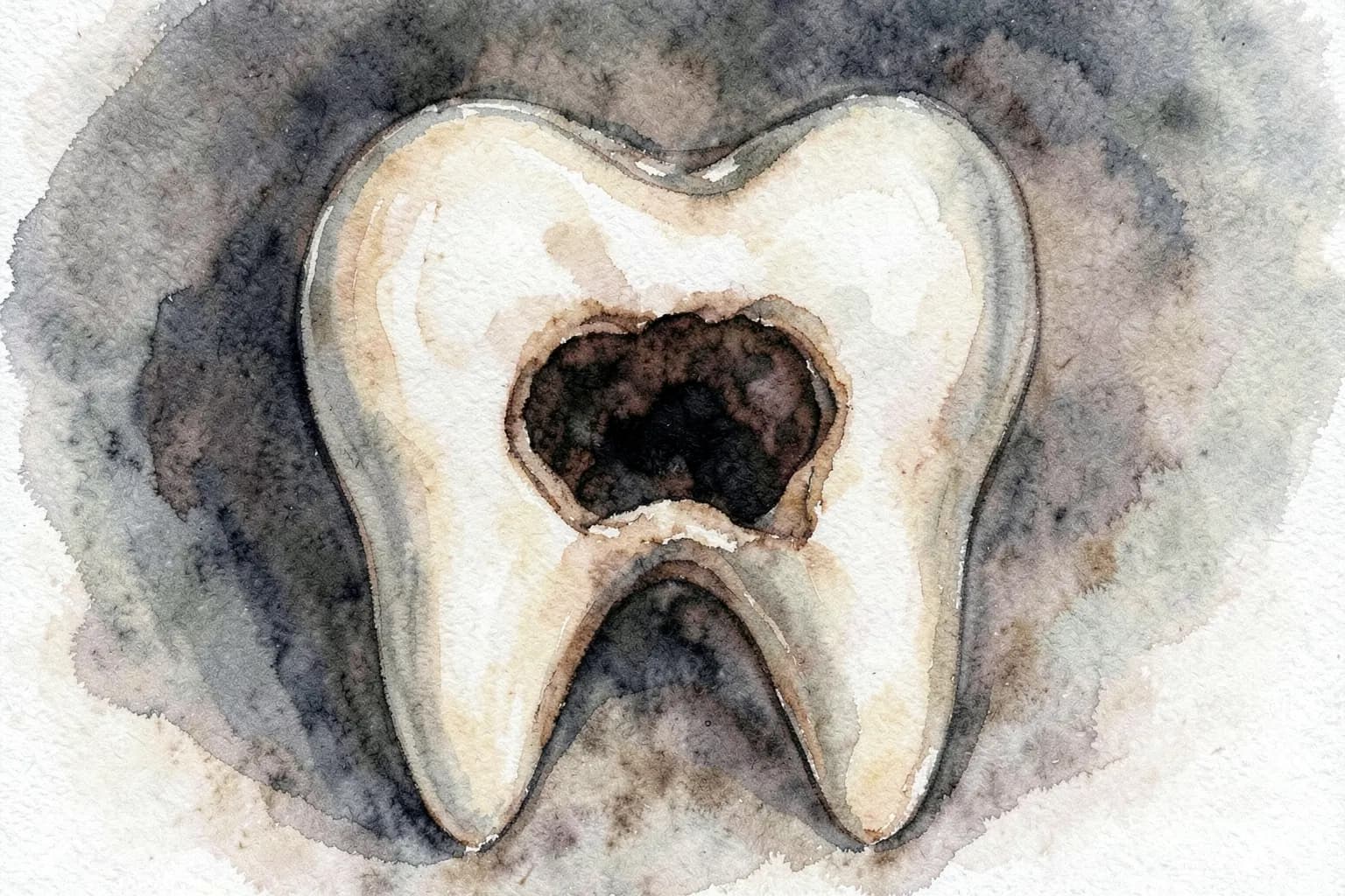 Como é feita a restauração de um dente com cárie profunda