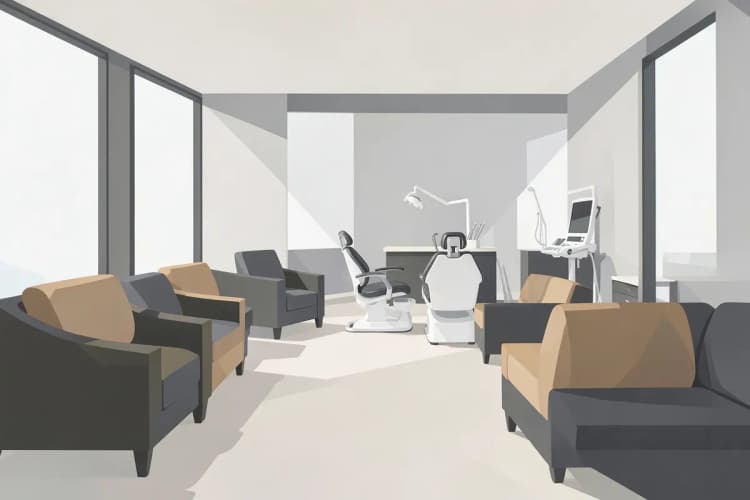 Clínica odontológica moderna com equipamentos de ponta para atendimento 24 horas