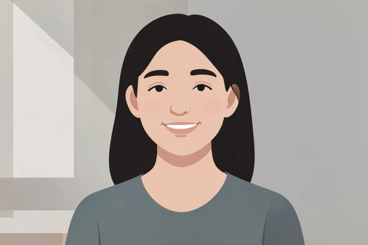 Paciente sorrindo com alívio após tratamento de canal bem-sucedido, sem dor aparente.