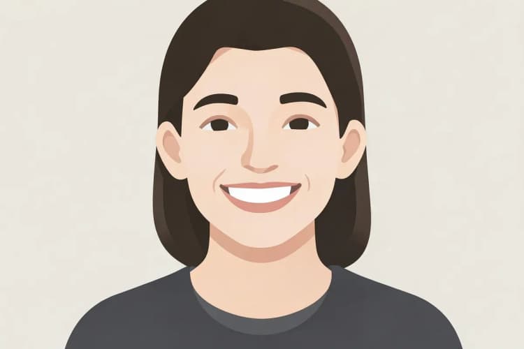 Paciente sorrindo após tratamento de canal bem-sucedido