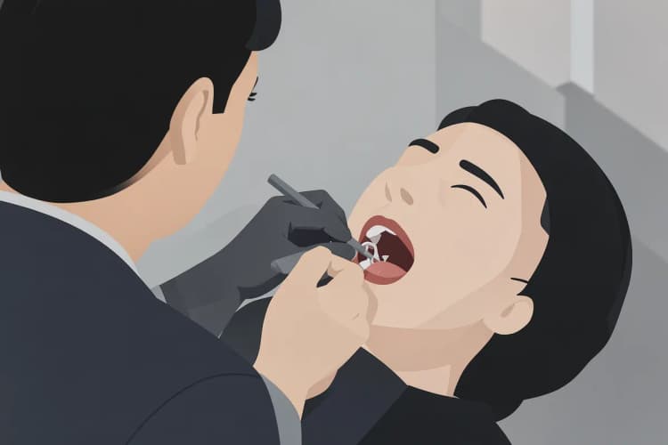 Um dentista experiente realizando um tratamento de canal com precisão e cuidado em um paciente.